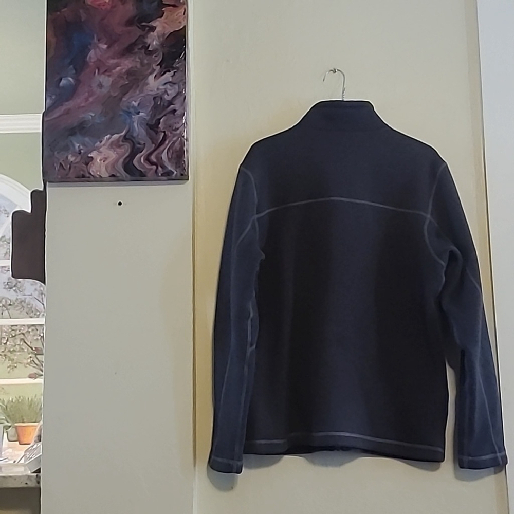 Northface full zip fleece jacket. Dark gray mens sz. Med.(#486) - Picture 3 of 11